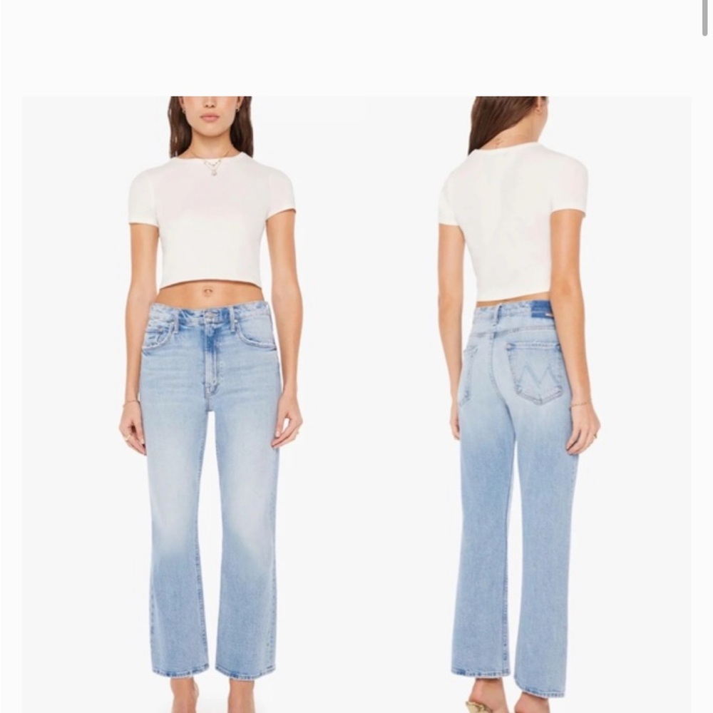 Mother denim scooter ankle